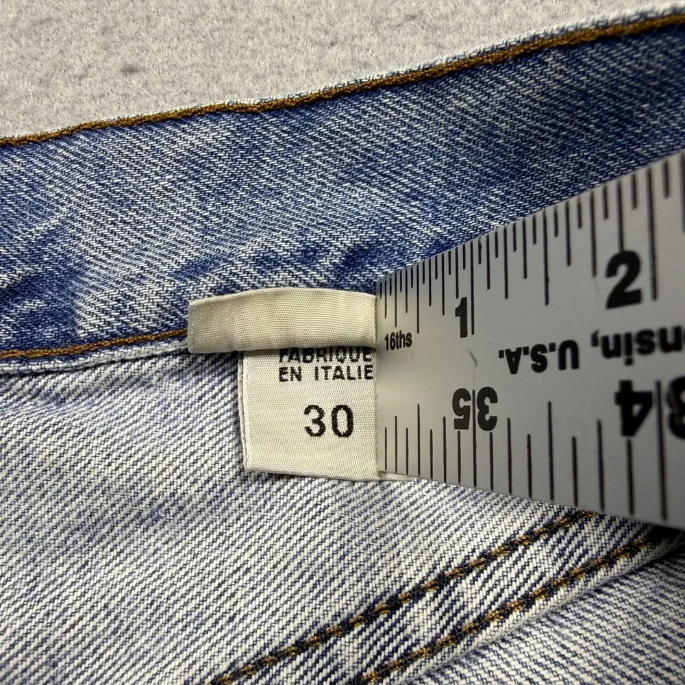 Replay Blue Jeans Mens Light Wash Straight Leg Denim Button Fly Vintage Style